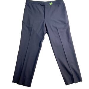 Thierry Mugler Paris Dress Pants  Men's W39 x L31.5 Blue w/ Snap Button Pockets